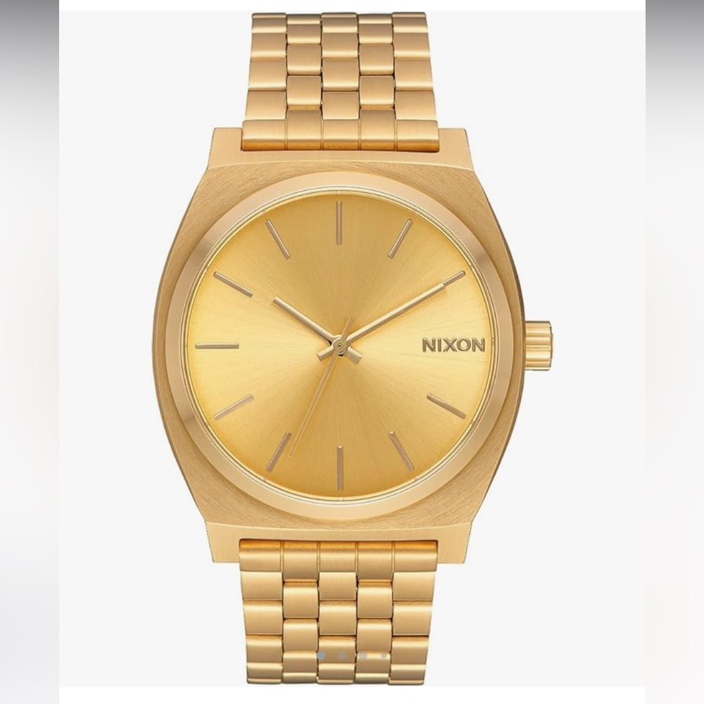 Nixon Time Teller A045 100m Water Resistant Watch 37mm StainlessSteel Watch Face